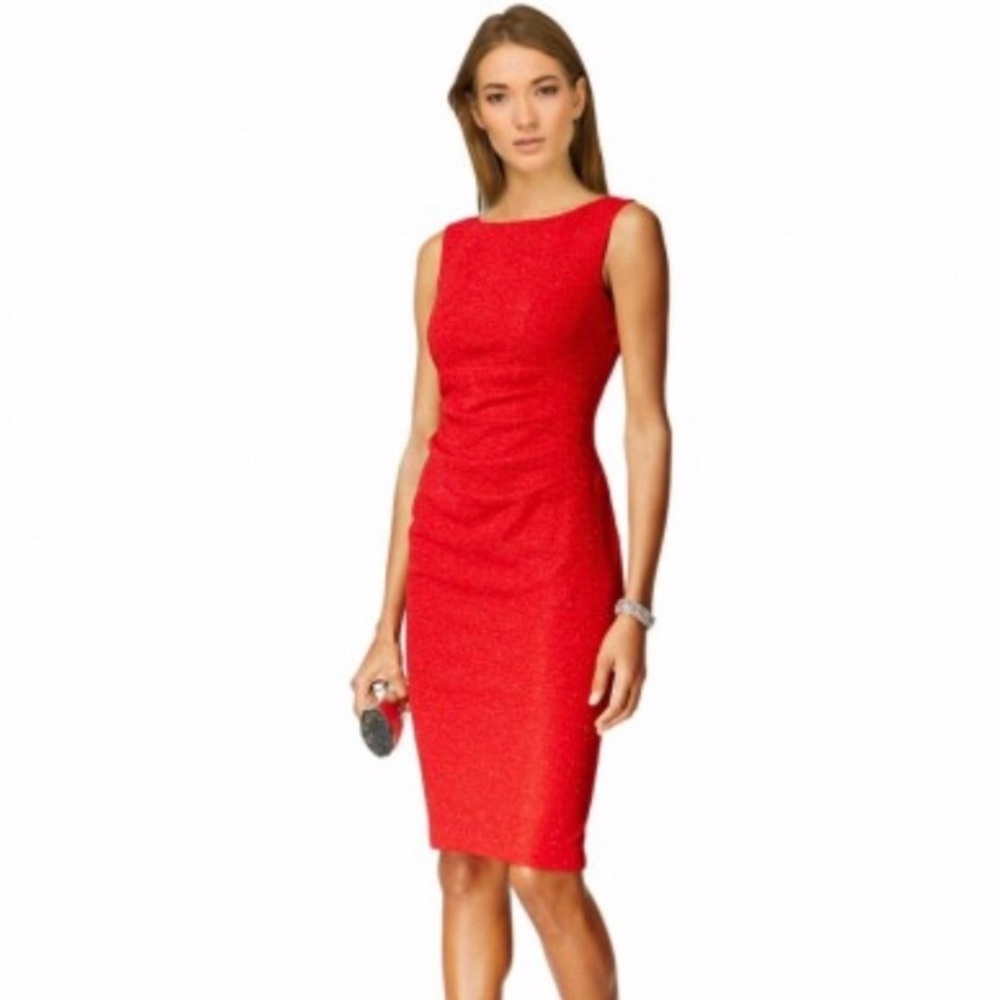 Red cocktail dress